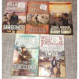 William W. Johnstone lot of 5 Western Cowboy paperbacks